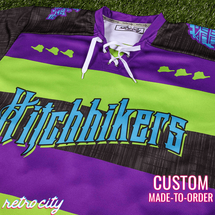 Haunted Mansion Ride 'Hitchhikers' Lace-Up Hockey Jersey (J3)