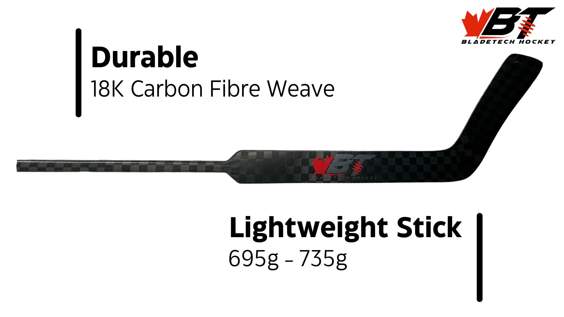 Bladetech Blacked Out Goalie Stick - Senior