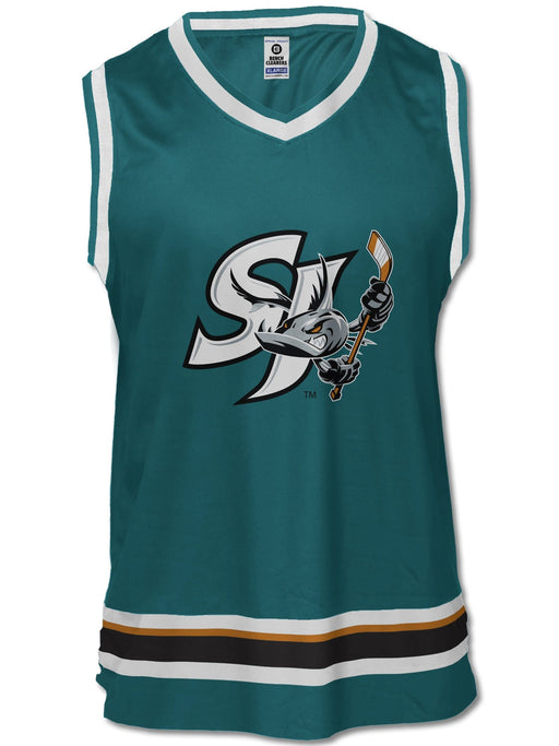 San Jose Barracuda Teal Alternate Hockey Tank