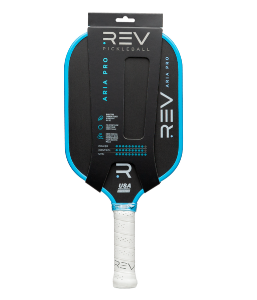 ARIA PRO Pickleball Paddle (Blue) by revpickleball