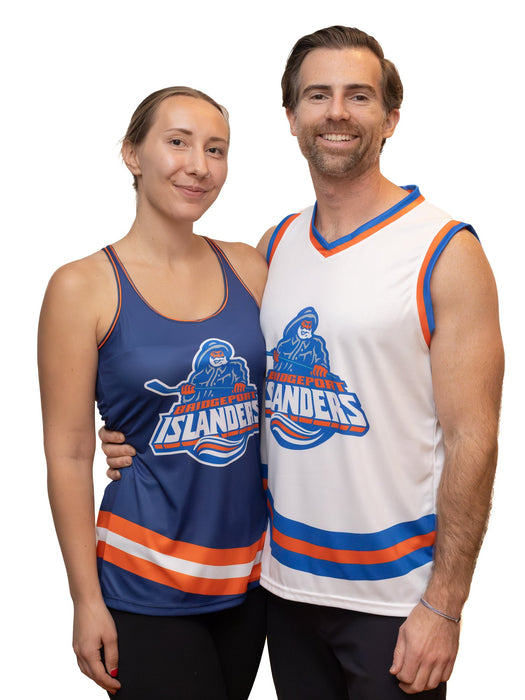 Bridgeport Islanders Fisherman Alternate Women's Racerback Hockey Tank