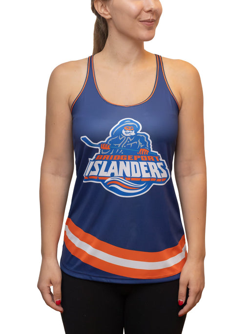 Bridgeport Islanders Fisherman Alternate Women's Racerback Hockey Tank