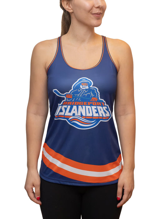 Bridgeport Islanders Fisherman Alternate Women's Racerback Hockey Tank