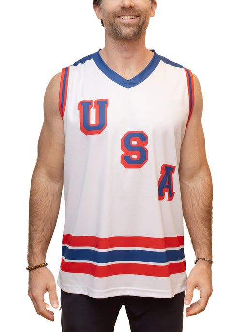 Team USA Letter Hockey Tank