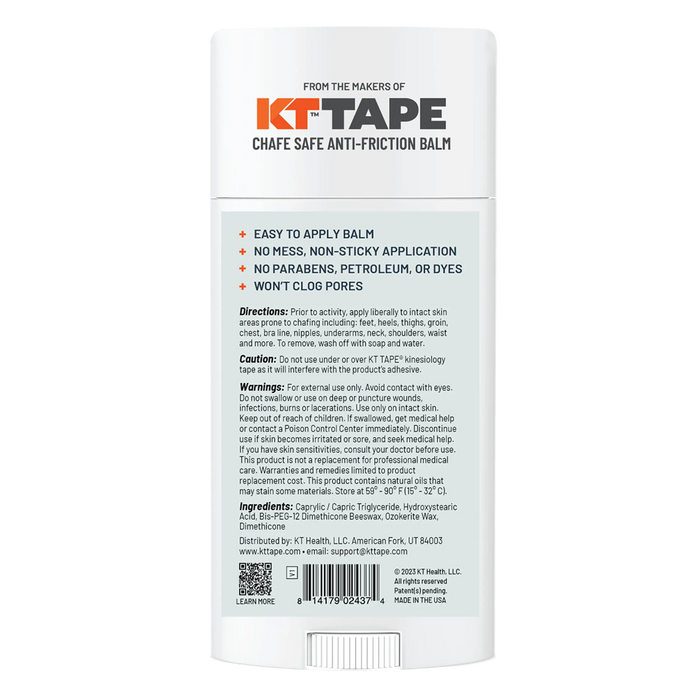 KT Health Chafe Safe™ Anti-Friction Balm