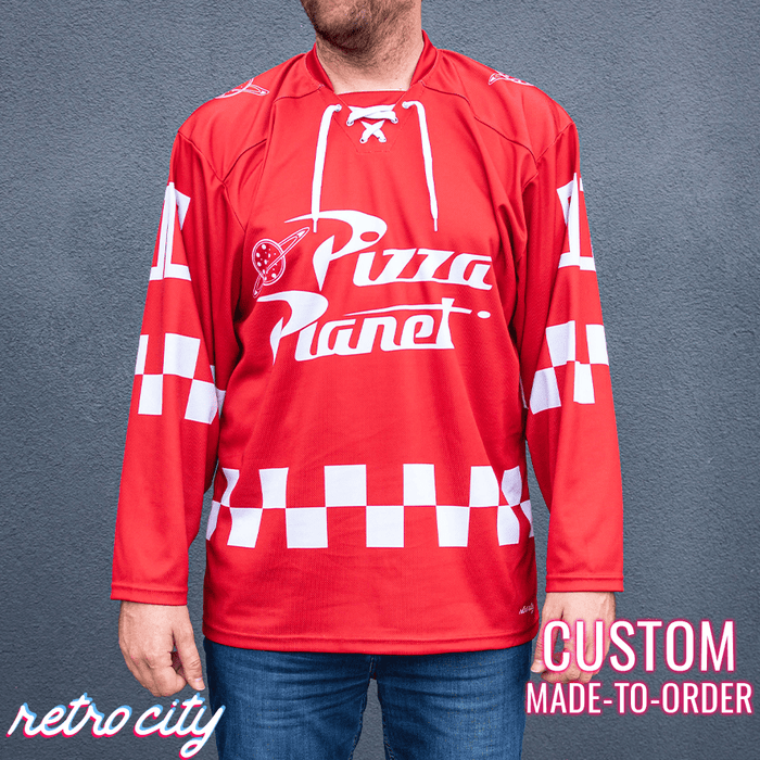Pizza Planet Hockey Fan Jersey (Red)