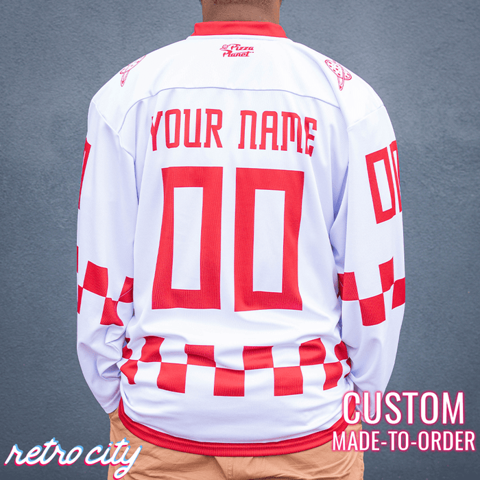 Pizza Planet Hockey Fan Jersey (White)