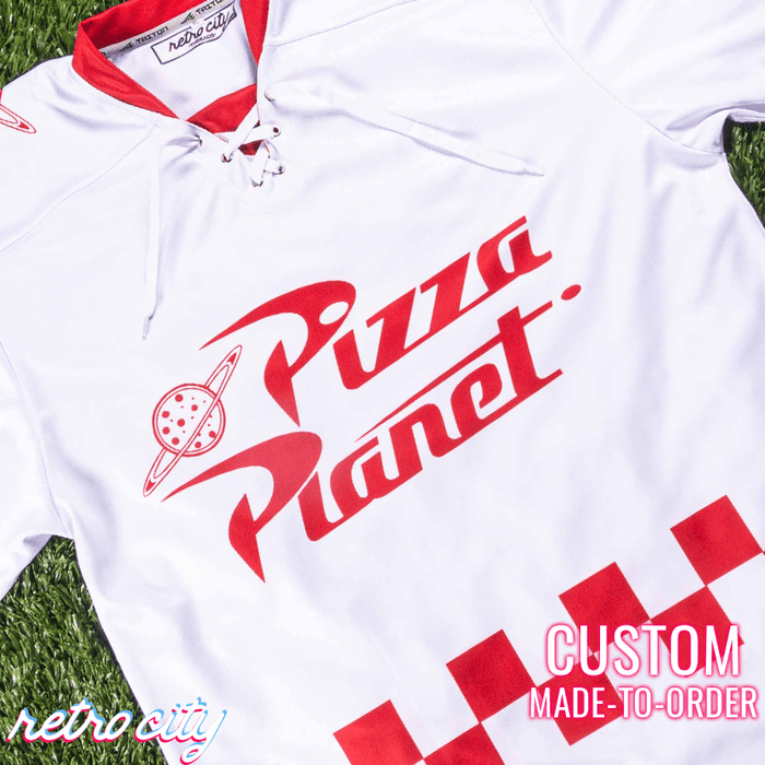 Pizza Planet Hockey Fan Jersey (White)