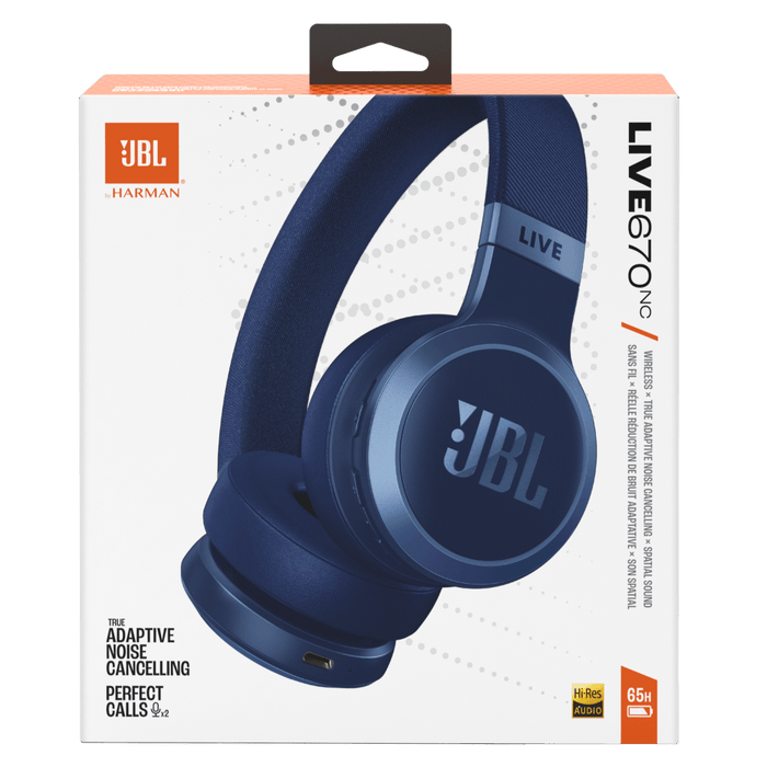 JBL Live 670NC Wireless On-Ear Headphones with True Adaptive Noise Cancelling by JBL