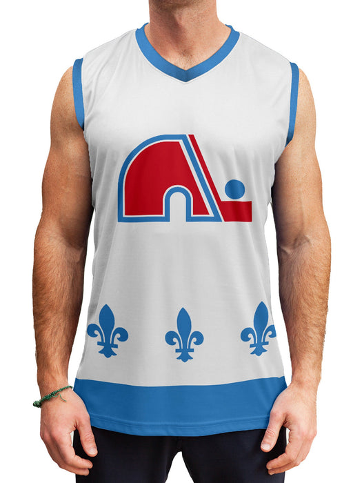 Quebec Nordiques Retro White Alternate Hockey Tank