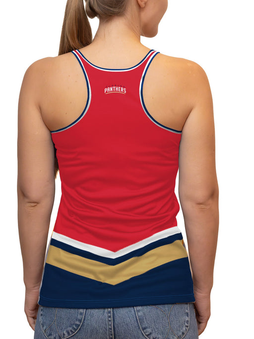 Florida Panthers "Leaping Cat" Alternate Women's Racerback Hockey Tank
