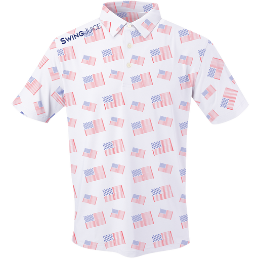 Golf Flag Men's Polo by SwingJuice LLC