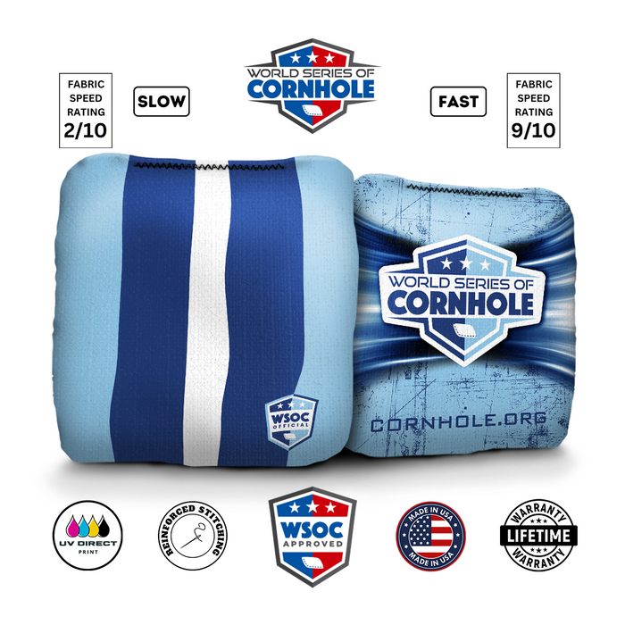 World Series of Cornhole 6-IN Professional Cornhole Bag Rapter - Classic Stripes by World Series of Cornhole