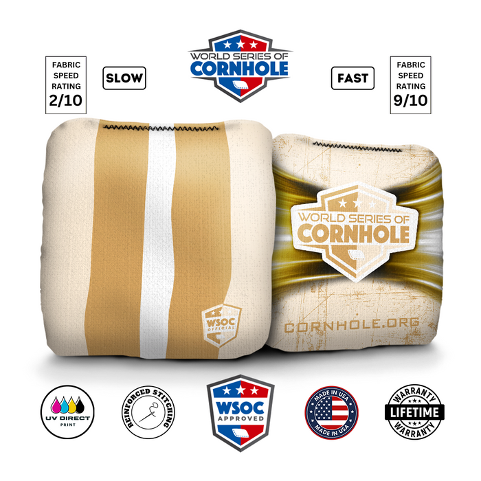 World Series of Cornhole 6-IN Professional Cornhole Bag Rapter - Classic Stripes by World Series of Cornhole
