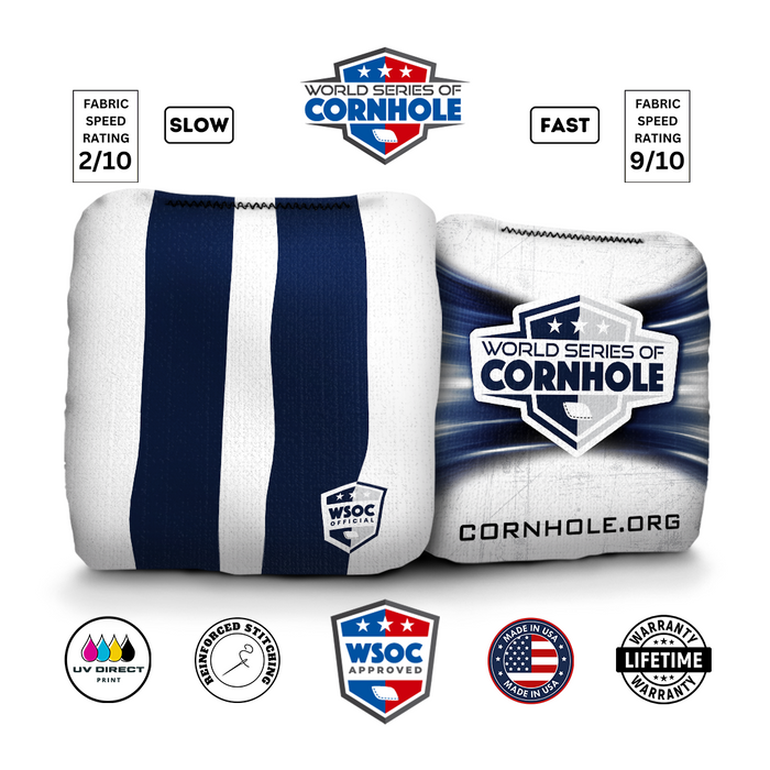 World Series of Cornhole 6-IN Professional Cornhole Bag Rapter - Classic Stripes by World Series of Cornhole