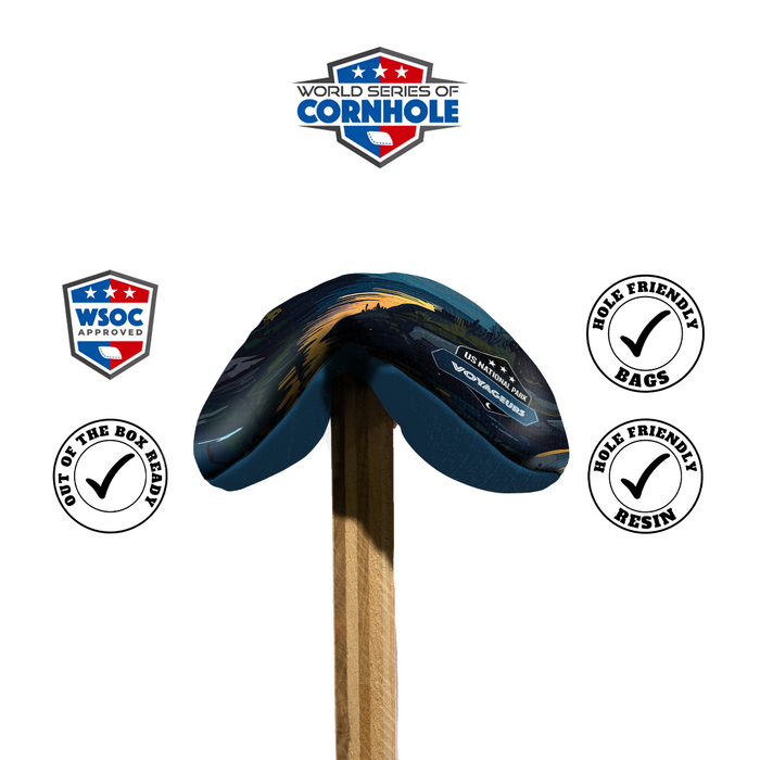 World Series of Cornhole 6-IN Professional Cornhole Bag Rapter - Michigan Wolverines by World Series of Cornhole