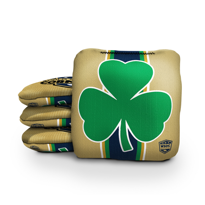 World Series of Cornhole Official 6-IN Professional Cornhole Bag Rapter - Notre Dame Fighting Irish by World Series of Cornhole