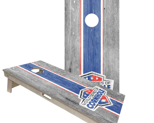 World Series of Cornhole Official 2' x 4' Professional Cornhole Board Runway 2402P - WSOC Stripes by World Series of Cornhole