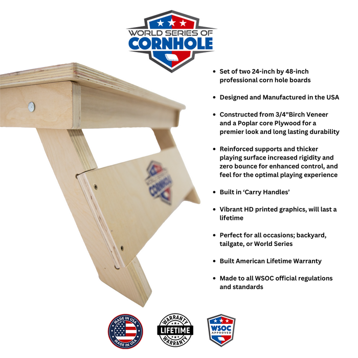 World Series of Cornhole Official 2' x 4' Professional Cornhole Board Runway 2402P - Notre Dame Fighting Irish by World Series of Cornhole