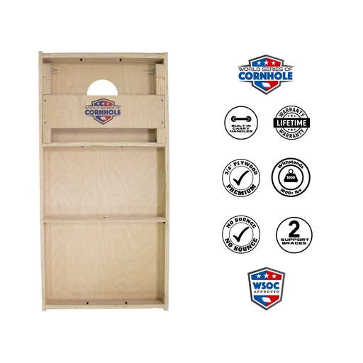 World Series of Cornhole Official 2' x 4' Professional Cornhole Board Runway 2402P - Withering Wilds American Flag by World Series of Cornhole
