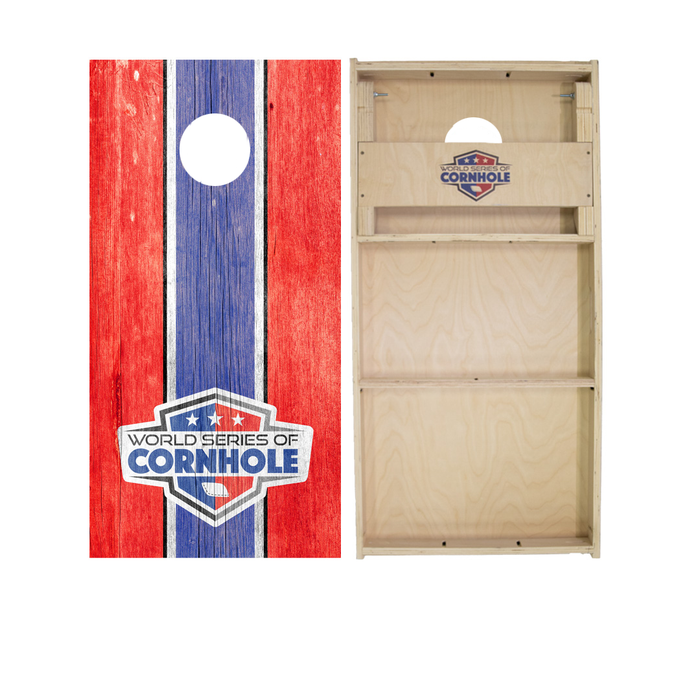 World Series of Cornhole Official 2' x 4' Professional Cornhole Board Runway 2402P - WSOC Stripes by World Series of Cornhole
