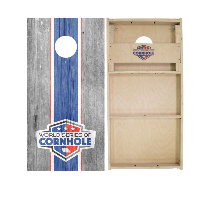 World Series of Cornhole Official 2' x 4' Professional Cornhole Board Runway 2402P - WSOC Stripes by World Series of Cornhole