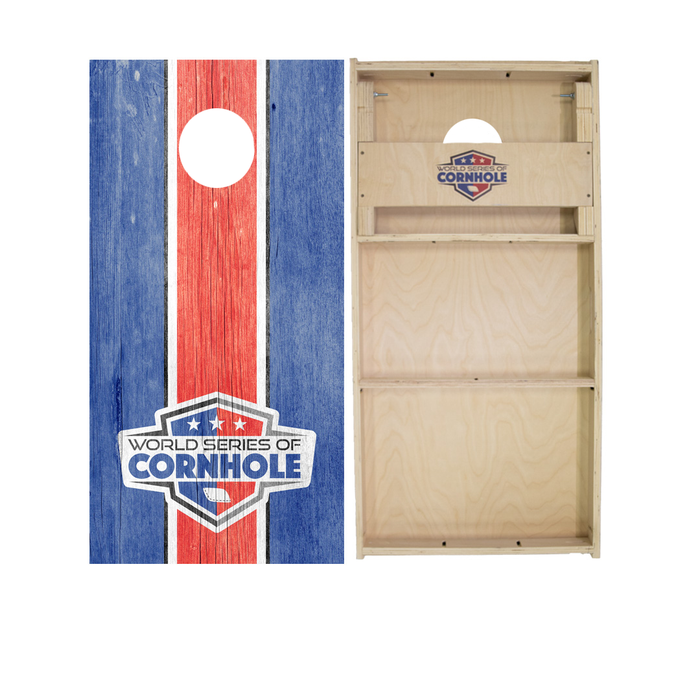 World Series of Cornhole Official 2' x 4' Professional Cornhole Board Runway 2402P - WSOC Stripes by World Series of Cornhole