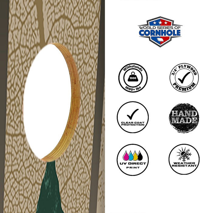 World Series of Cornhole Official 2' x 4' Professional Cornhole Board Runway 2402P - Notre Dame Fighting Irish by World Series of Cornhole