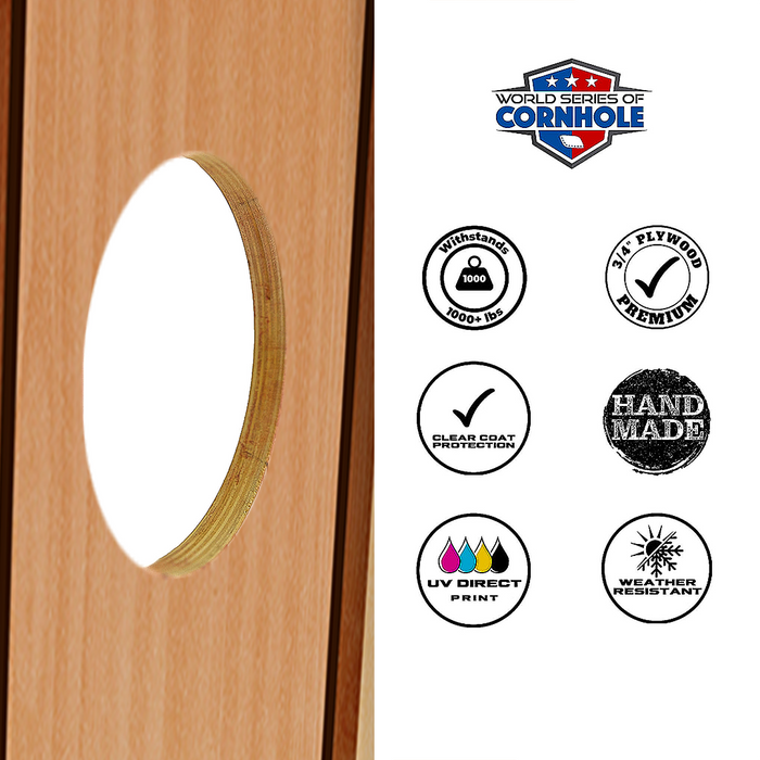 World Series of Cornhole Official 2' x 4' Professional Cornhole Board Runway 2402P - Hide and Seek Sasquatch by World Series of Cornhole