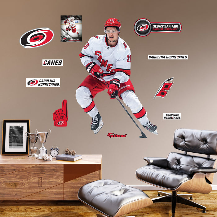 Sebastian Aho - RealBig Collection - Official NHL - Carolina Hurricanes - Reusable Vinyl Wall Decals #2