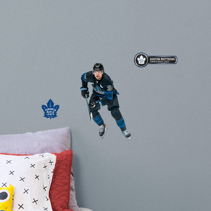 Auston Matthews - RealBig Collection - Official NHL - Toronto Maple Leafs - Reusable Vinyl Wall Decals #4