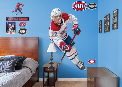 Cole Caufield - RealBig Collection - Official NHL - Montreal Canadiens - Reusable Vinyl Wall Decals