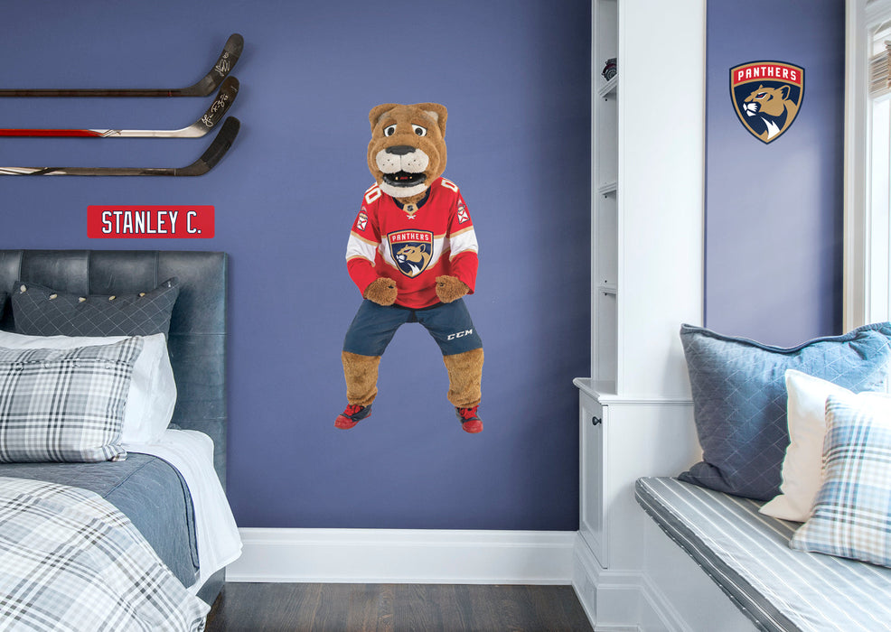Stanley C. Panther - RealBig Mascot Collection - Official NHL - Florida Panthers - Reusable Vinyl Wall Decals