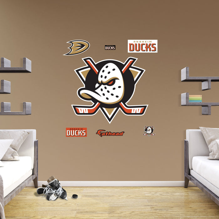Anaheim Ducks - RealBig Logo Collection - Official NHL - Reusable Vinyl Wall Decals