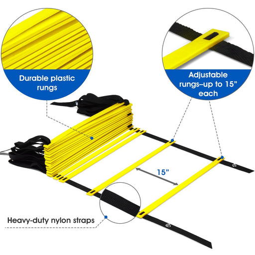 Speed Training Agility Ladder Exercise Ladders for Hockey Footwork Sports Speed Agility Training