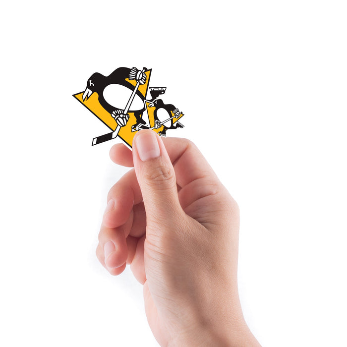 Pittsburgh Penguins - 5 Logo Minis (Mixed Sizes) - Official NHL - Reusable Vinyl Decals