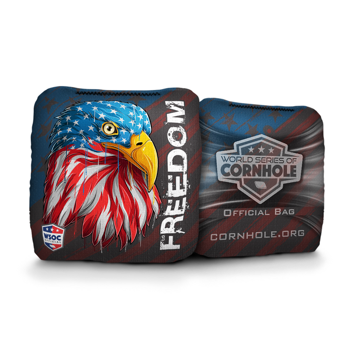 World Series of Cornhole 6-IN Professional Cornhole Bag - Liberty and Freedom Eagle by World Series of Cornhole