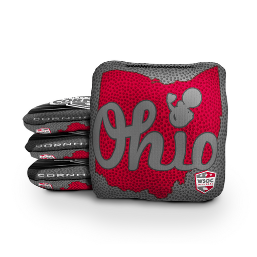 World Series of Cornhole 6-IN Professional Cornhole Bag - Ohio Script Light by World Series of Cornhole