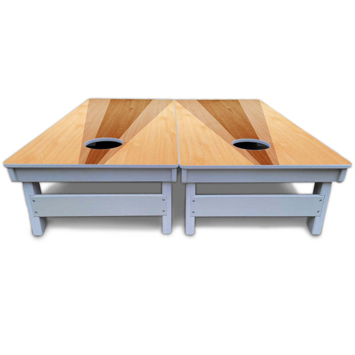 World Series of Cornhole Board Official All-Weather - Two Toned Triangle to Hole by World Series of Cornhole