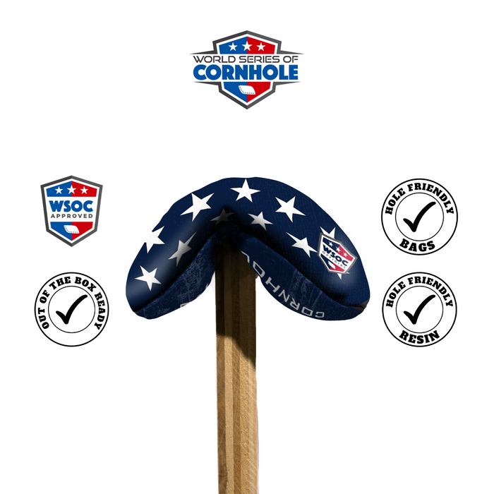 World Series of Cornhole 6-IN Professional Cornhole Bag - Stars by World Series of Cornhole