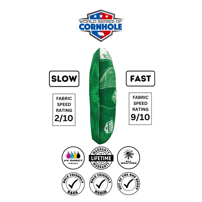 World Series of Cornhole 6-IN Professional Cornhole Bag - WSOC Michigan State Spartans by World Series of Cornhole
