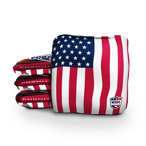 World Series of Cornhole 6-IN Professional Cornhole Bag - Flag by World Series of Cornhole