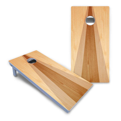 World Series of Cornhole Board Official All-Weather - Two Toned Triangle to Hole by World Series of Cornhole