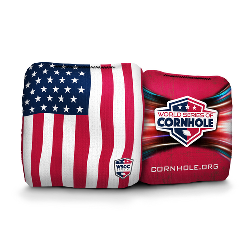 World Series of Cornhole 6-IN Professional Cornhole Bag - Flag by World Series of Cornhole