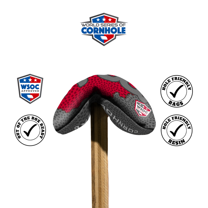 World Series of Cornhole 6-IN Professional Cornhole Bag - Ohio Script Light by World Series of Cornhole