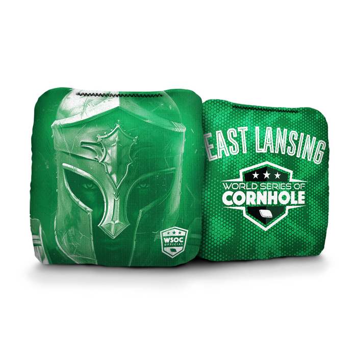 World Series of Cornhole 6-IN Professional Cornhole Bag - WSOC Michigan State Spartans by World Series of Cornhole