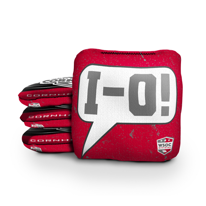 World Series of Cornhole 6-IN Professional Cornhole Bag - OH IO Talk Bubble Light by World Series of Cornhole