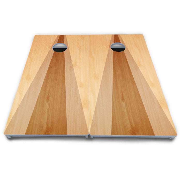 World Series of Cornhole Board Official All-Weather - Two Toned Triangle to Hole by World Series of Cornhole