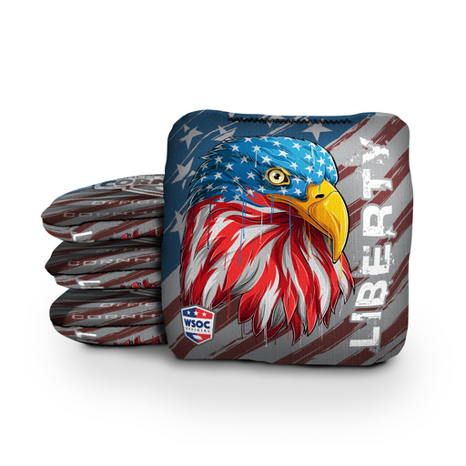 World Series of Cornhole 6-IN Professional Cornhole Bag - Liberty and Freedom Eagle by World Series of Cornhole