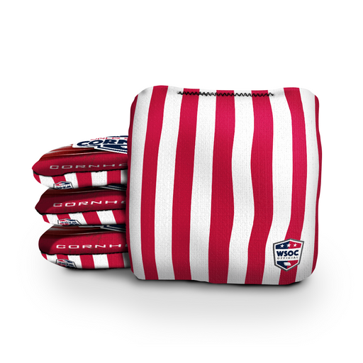 World Series of Cornhole 6-IN Professional Cornhole Bag - Stripe by World Series of Cornhole